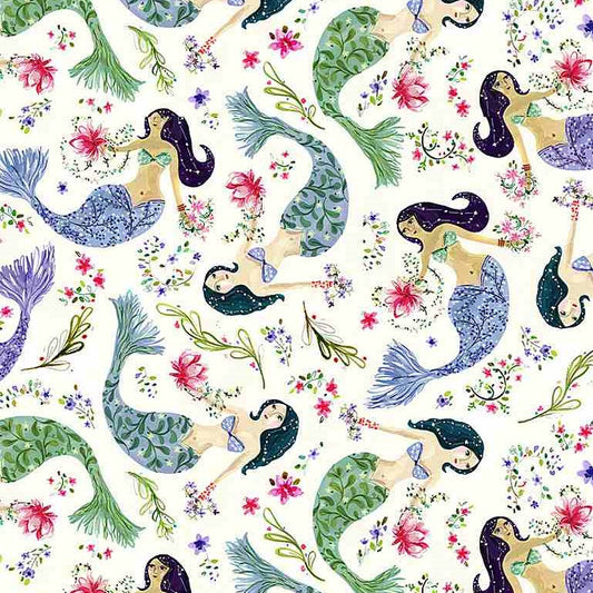 Aquarius Mermaids Fat Quarter (Dear Stella)