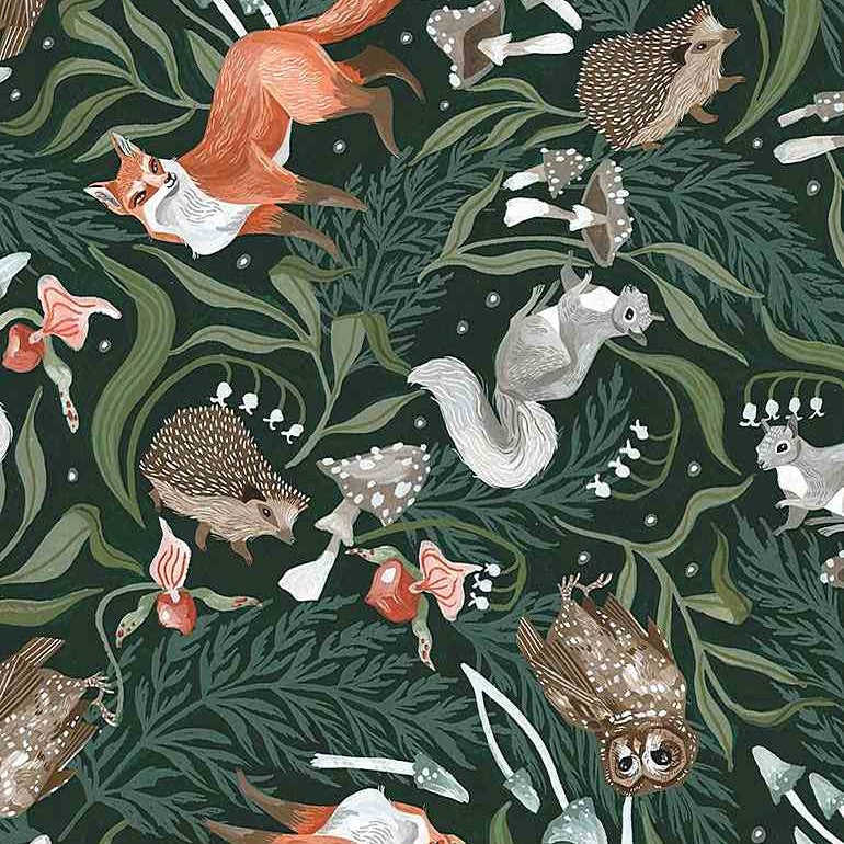 The Fae Animals & Ferns Fat Quarter (Dear Stella)