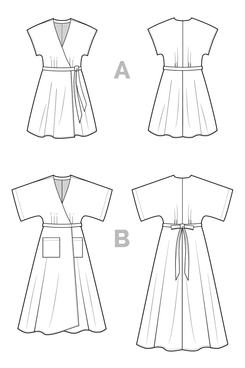 Elodie Wrap Dress (Closet Core Patterns)