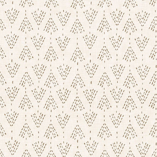 New Earth Stitch Light Cream Fat Quarter (Clothworks)