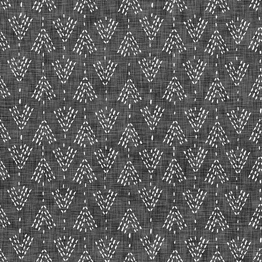 New Earth Stitch Black Fat Quarter (Clothworks)