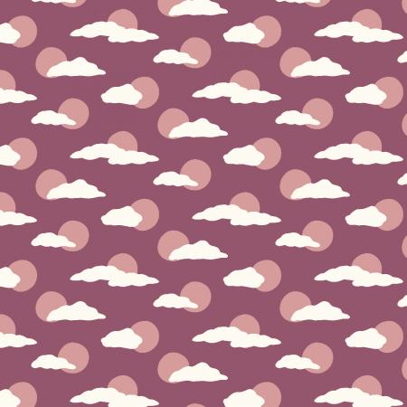 The Sun Will Rise Hazy Skies Purple Night Fat Quarter (Cotton + Steel)