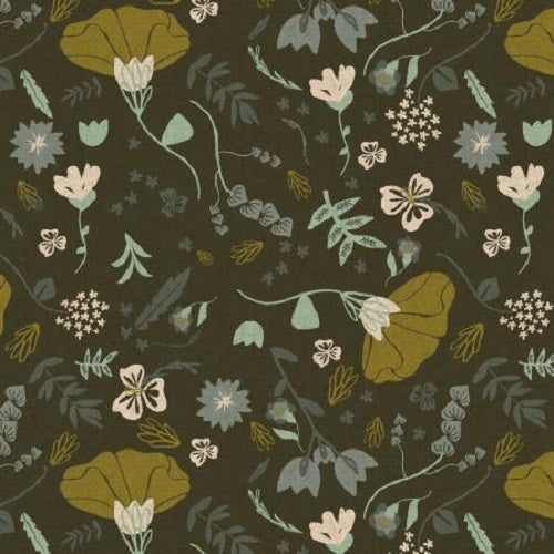 Canyon Springs (Cotton & Steel) - Canyon Poppy Storm Cloud Canvas