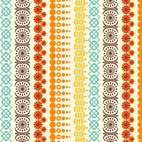 Retro Kitchen Backsplash Multi Fat Quarter (Michael Miller Fabrics)