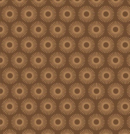 Retro Kitchen, In The Groove Brown Fat Quarter (Michael Miller Fabrics)