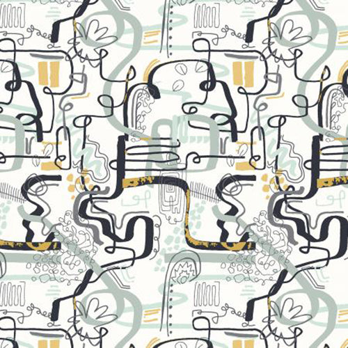 Tidepool Dance With Me Seabreeze Fat Quarter (Cotton + Steel)