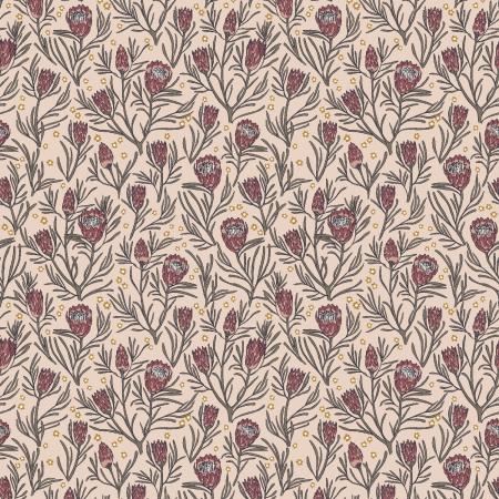 Get Out and Explore (RJR Fabrics) - Gemma Earthy Botanics Queen Protea