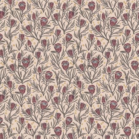 Get Out and Explore Gemma Earthy Botanics Queen Protea (RJR Fabrics)