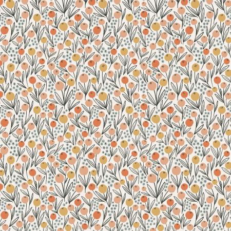 Get Out and Explore (RJR Fabrics) - Camping Flowers Sunrise Coral