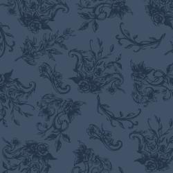 Summer Rose (RJR Fabrics) - Charlotte Navy