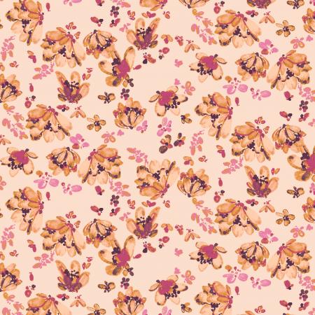Butterflies in the Garden (RJR Fabrics) - Falling Petals Peach Compote