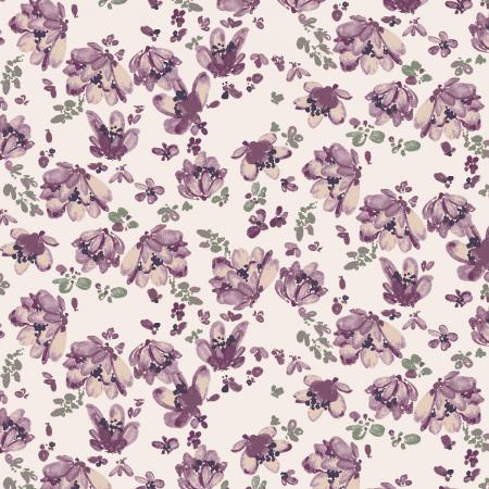 Butterflies in the Garden (RJR Fabrics) - Falling Petals Purple Dream
