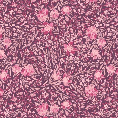 Butterflies in the Garden (RJR Fabrics) - Swaying Branches Pink Blossom