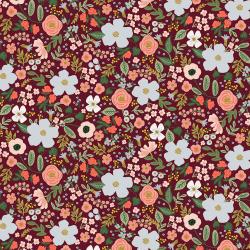 Garden Party Wild Rose Burgundy Fat Quarter (Rifle Paper Co)