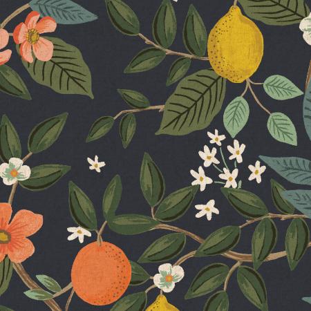 Bramble Canvas - Rifle Paper Co. (Cotton+Steel) - Citrus Grove Navy