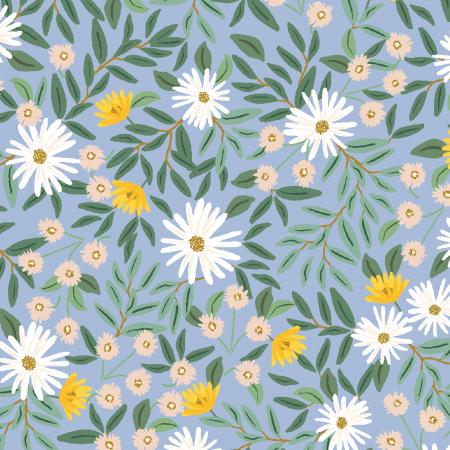 Bramble Canvas - Rifle Paper Co. (Cotton+Steel) - Daisy Fields Blue