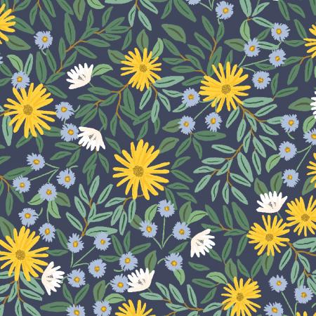 Bramble Canvas - Rifle Paper Co. (Cotton+Steel) - Daisy Fields Navy