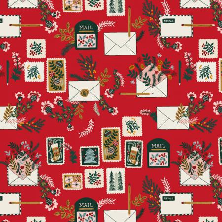 Merry Memories Letters to Santa Red Fat Quarter (RJR Fabrics)