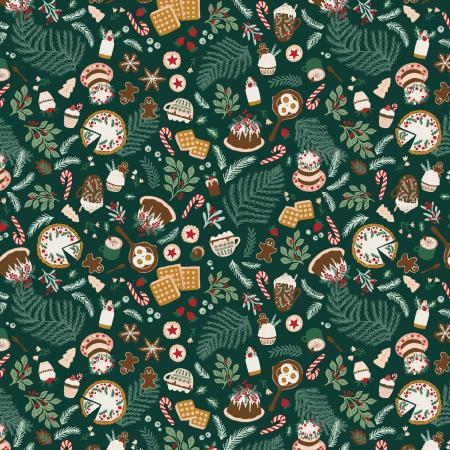 Merry Memories (RJR Fabrics) - Christmas Feast Evergreen
