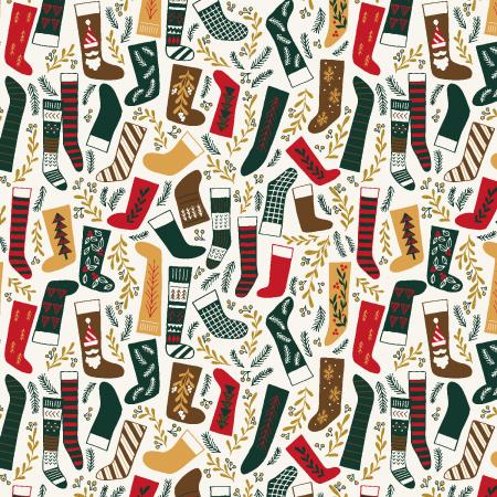 Merry Memories (RJR Fabrics) - Pleasant Surprises Green Gold