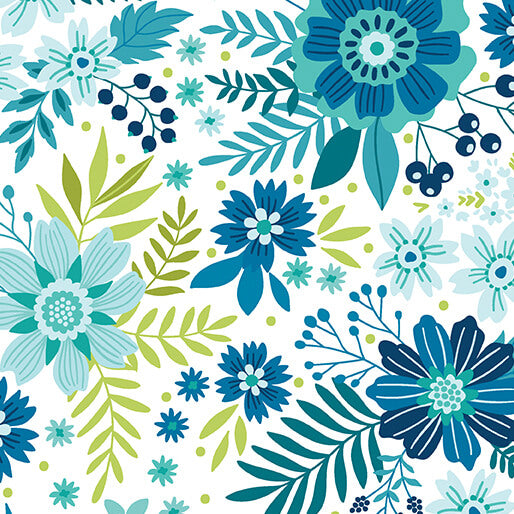 Among the Wildflowers II Wildflowers Lake Fat Quarter (Benartex)