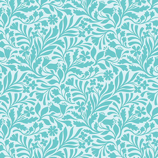 Garden Dalliance (Benartex) - Hedgerow Aqua