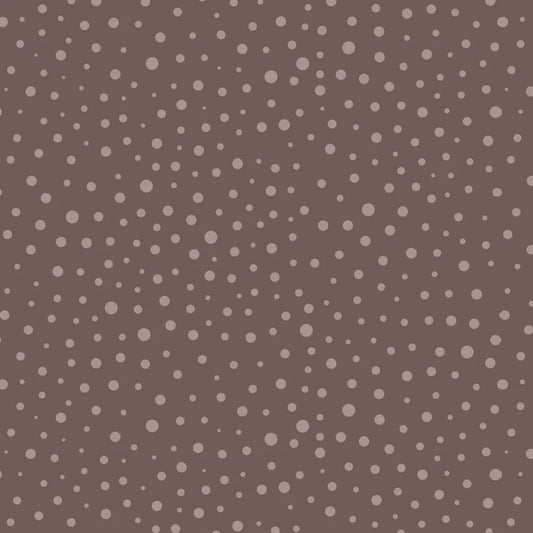 Brown blender fabric with dot print.