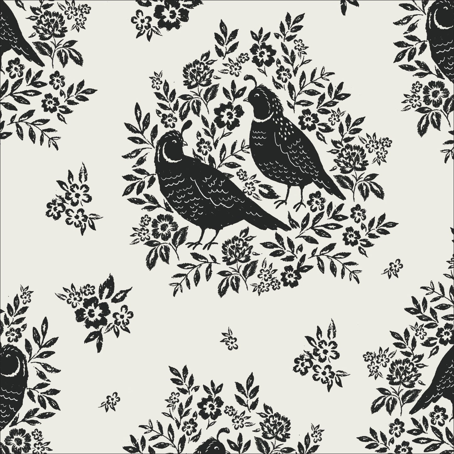 Flora Quail Lane Fat Quarter (Cloud9)