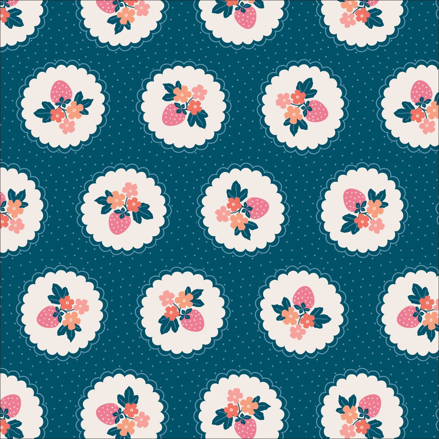 Tiny and Wild Wild Strawbs Fat Quarter (Cloud9)