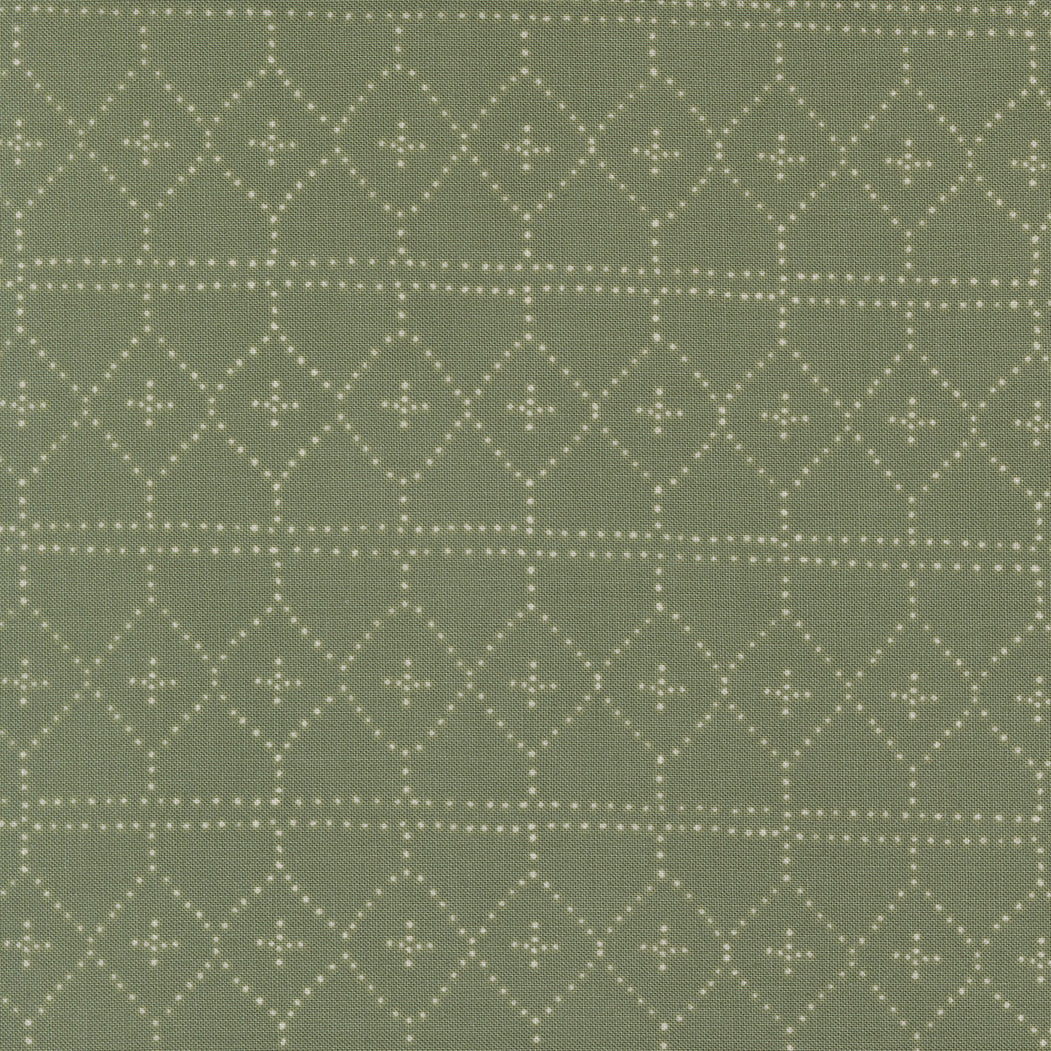 Green fabric with a diamond pattern