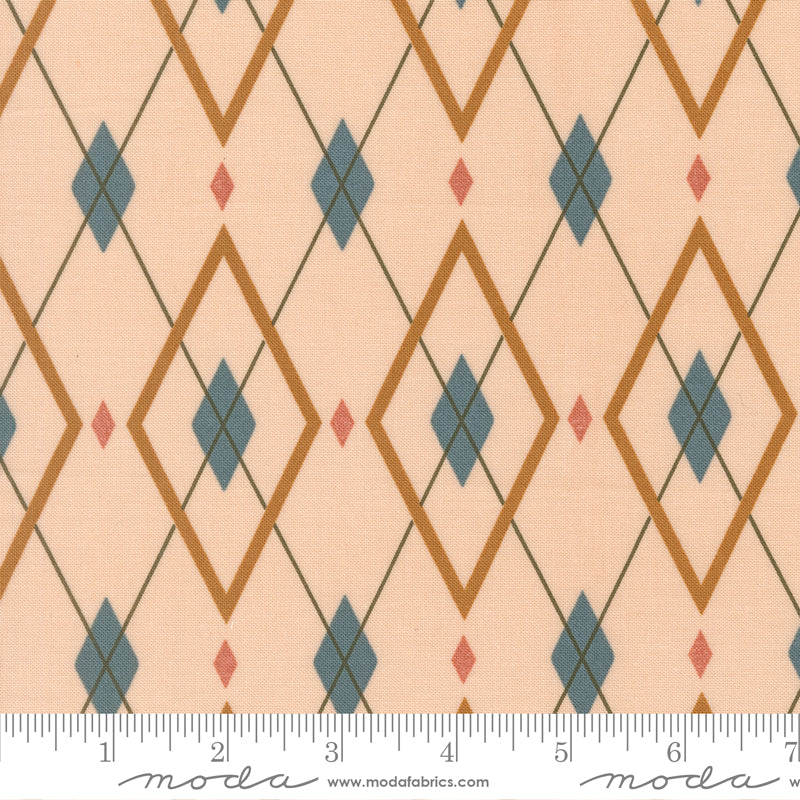 Peachy (Moda) - Are You My Argyle Whipped Cream
