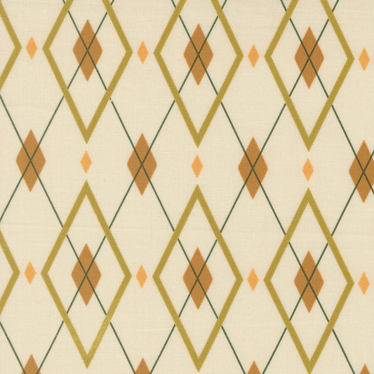 Peachy (Moda) - Are You My Argyle Eggshell