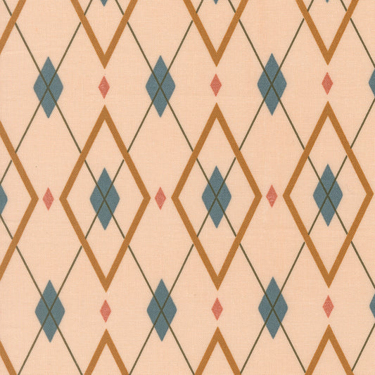 Peachy (Moda) - Are You My Argyle Whipped Cream