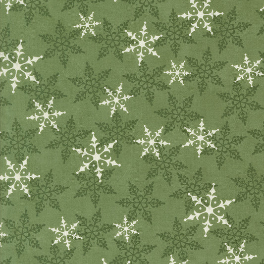 Winter Friends (Moda) - Falling Snow Winter Snowflake Pine