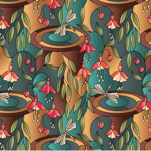 Reflections Earth Tones Fat Quarter (Lewis & Irene)