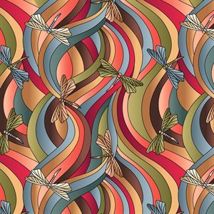 Reflections Earth Tones Fat Quarter (Lewis & Irene)