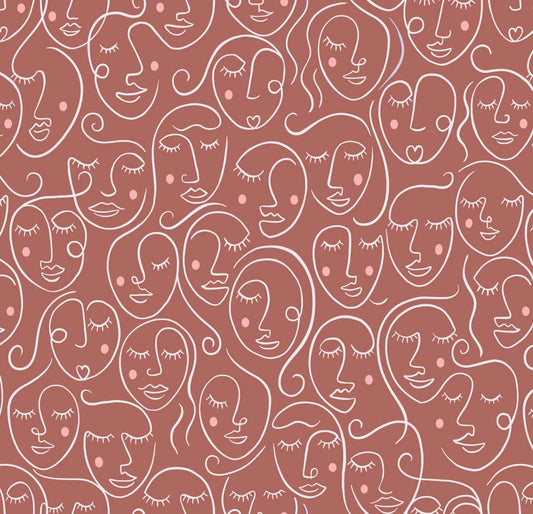 The Dreamer Contemplation on Cinnamon Fat Quarter (Lewis & Irene)