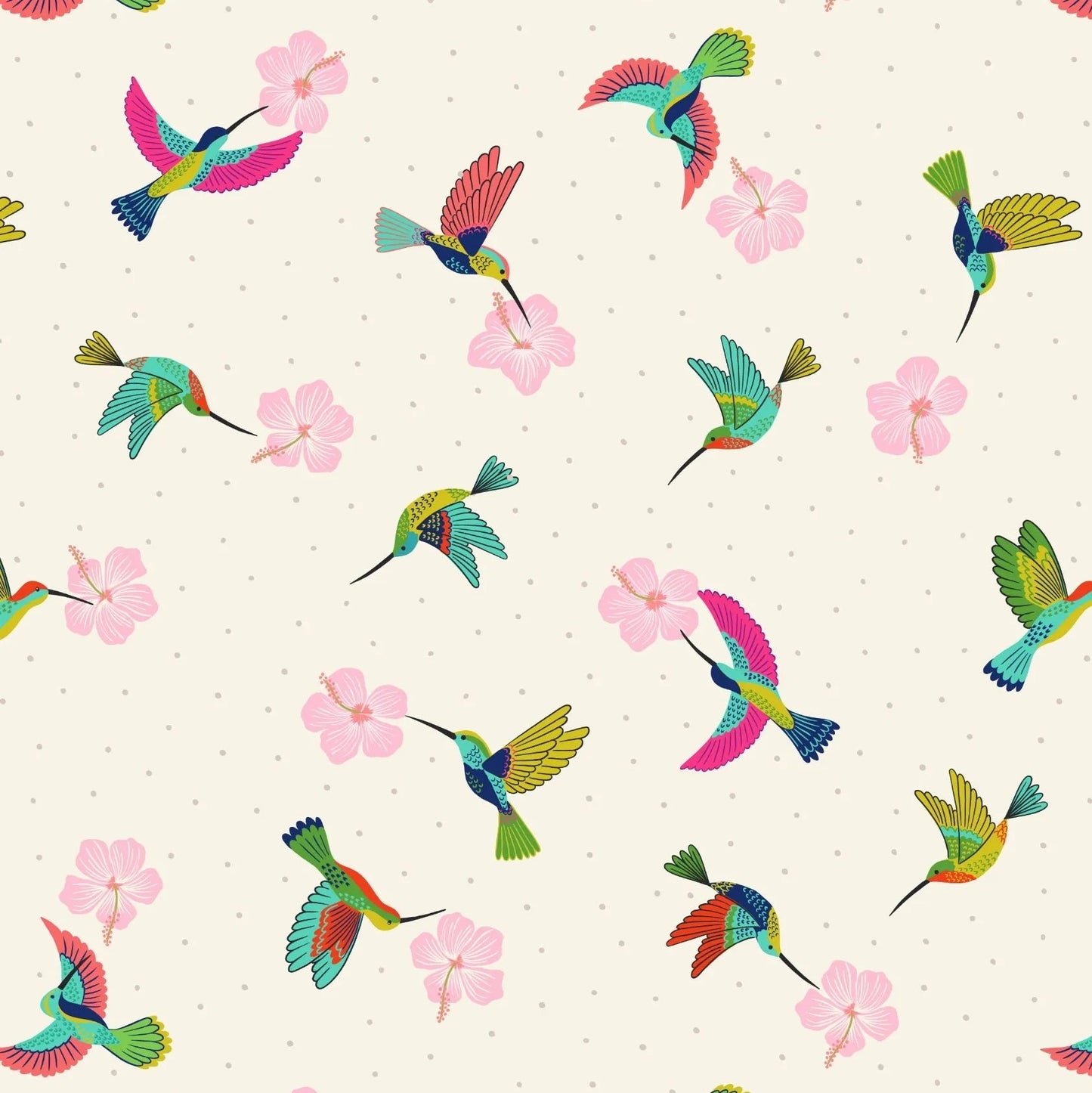 Hibiscus Hummingbird (Lewis & Irene) - Maple Squares