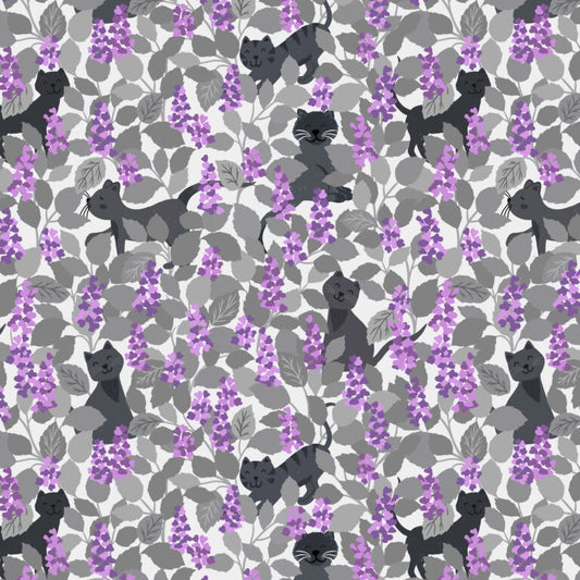 The Purrfect Book Club (Lewis & Irene) - Catnip Grey and Purple