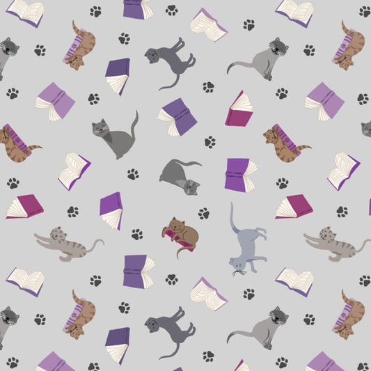 The Purrfect Book Club (Lewis & Irene) - Cats & Books Grey
