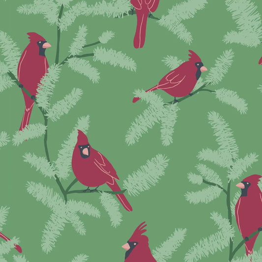 Wintry (Phoebe Fabrics) - Cardinal