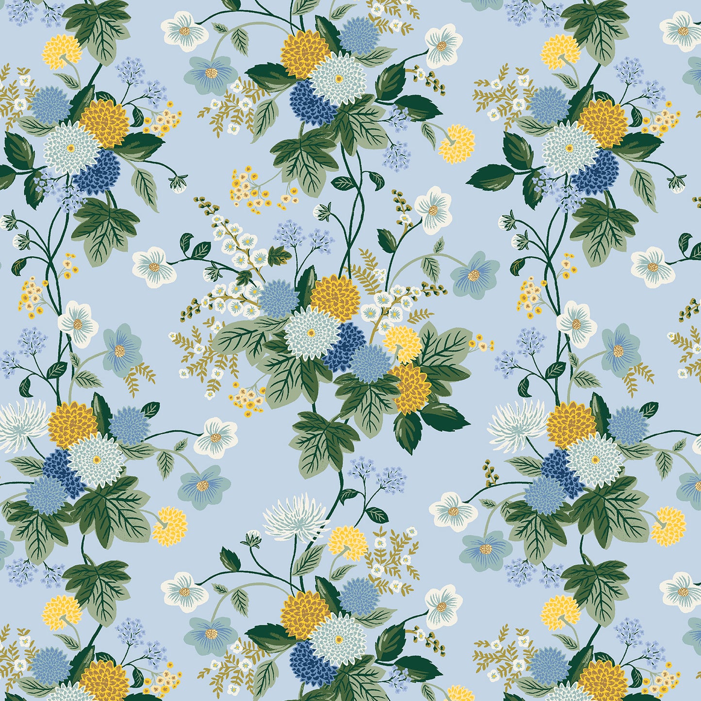 Dahlia - Rifle Paper Co (Cotton & Steel) - Dahlia Blue