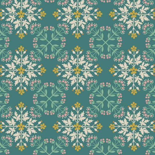 Majolica (Lewis & Irene) - Floral Tile Green