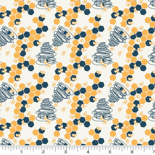 Garden Thyme (Phoebe Fabrics) - Honey Bee