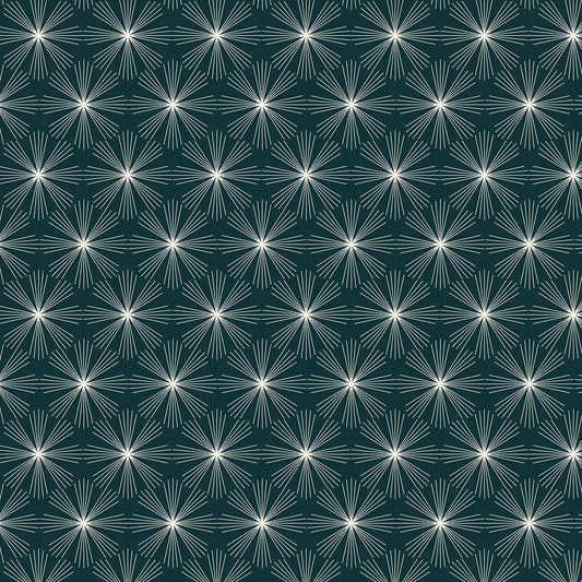North Wind (Thread & Ink) - Snowflakes Indigo