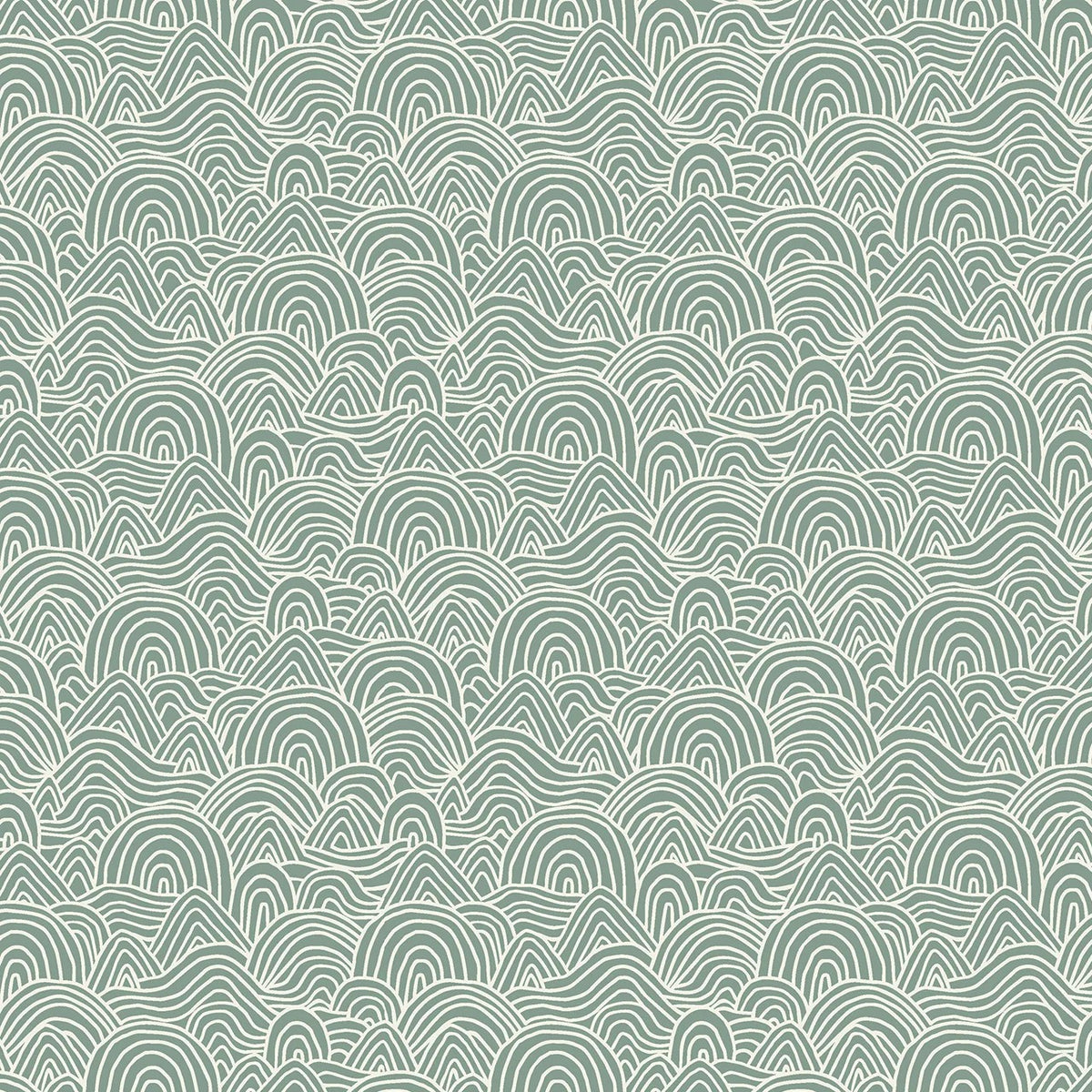 North Wind (Thread & Ink) - Snowy Peaks