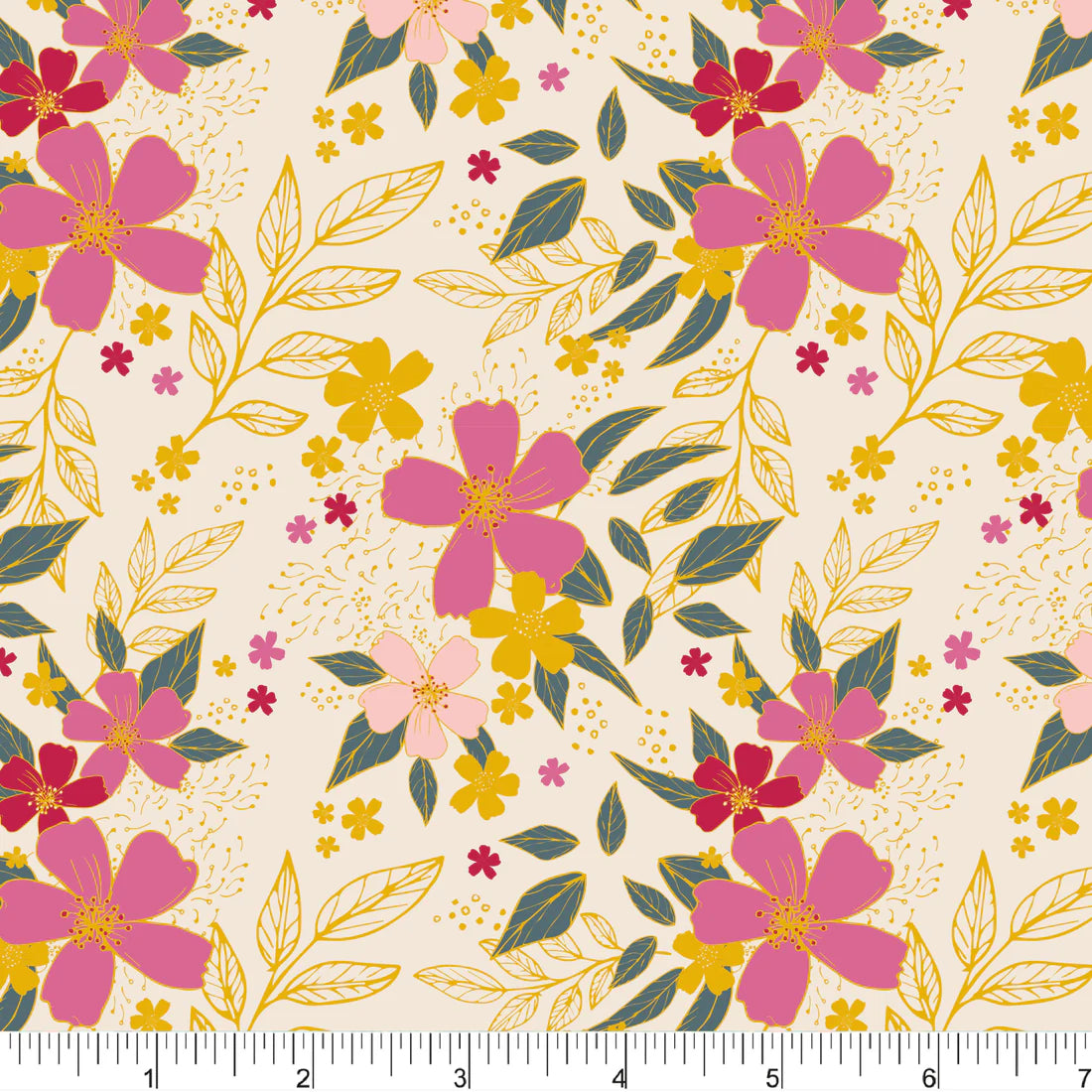Organic Magentas Fat Quarter (Phoebe Fabrics)