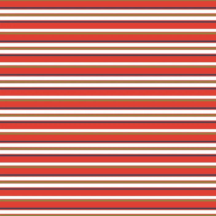 A repeating horizontal stripe pattern with alternating red, white, and thin brown stripes.