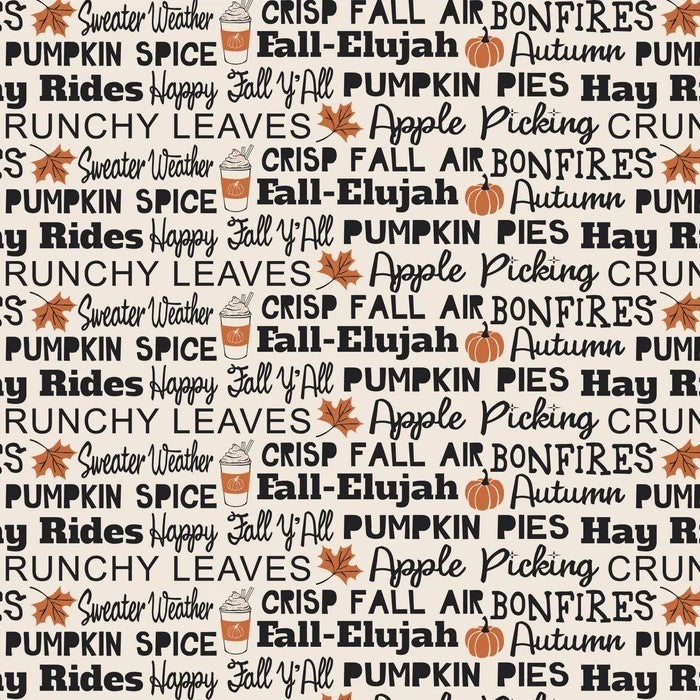 Autumn Jubilee Fall-Elujah Fat Quarter (Phoebe Fabrics)