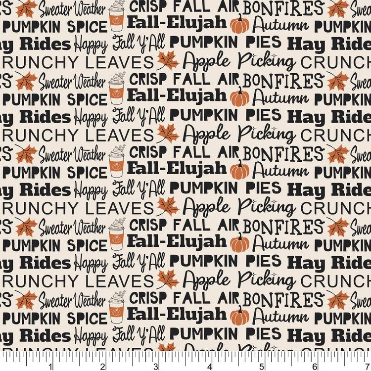 Autumn Jubilee Fall-Elujah Fat Quarter (Phoebe Fabrics)